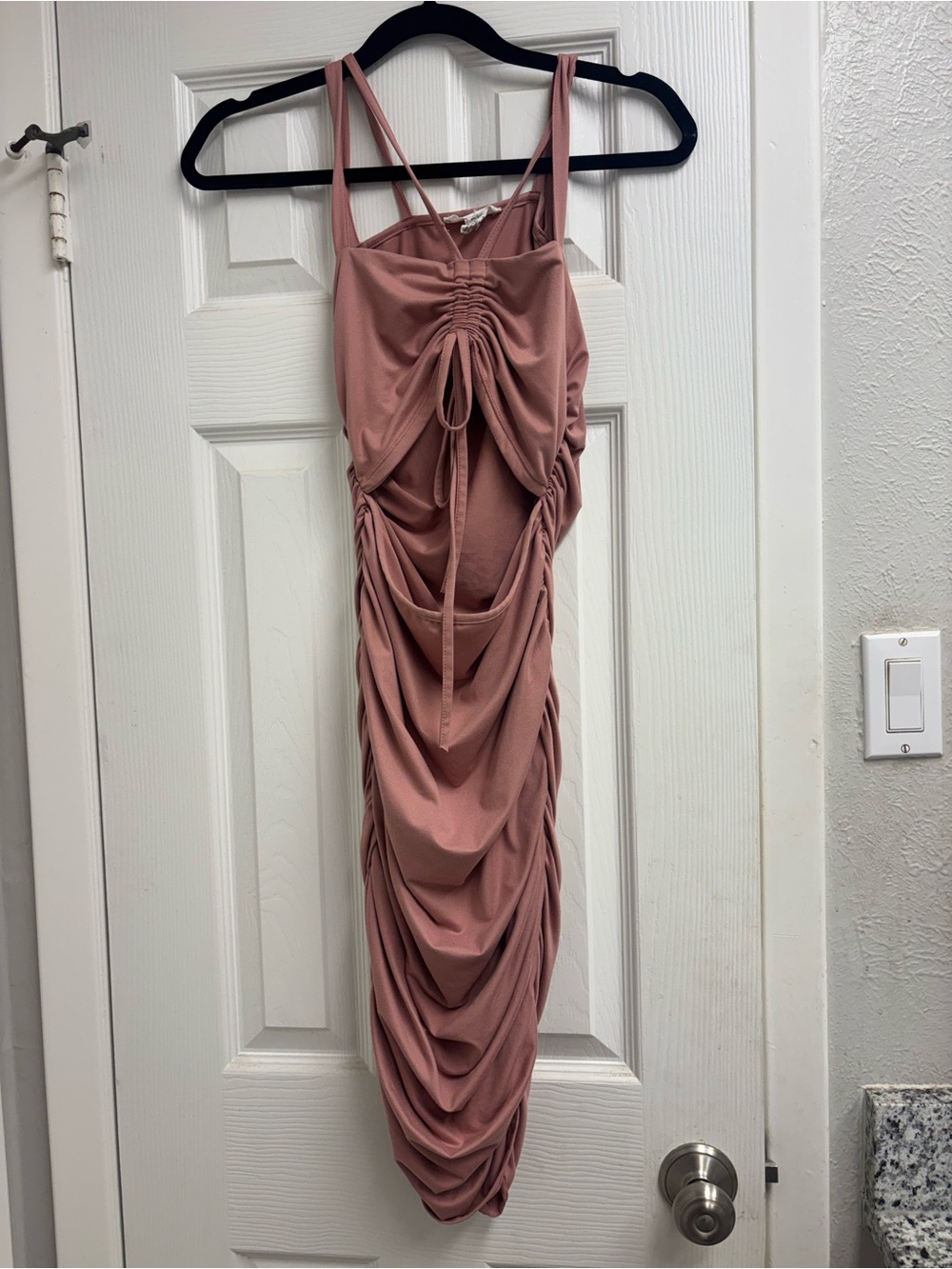 Capella Ruched Rose Taupe Women's Bodycon Dress